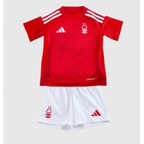 Nottingham Forest Dětské Domácí dres komplet 2024-25 Krátký Rukáv (+ trenýrky)